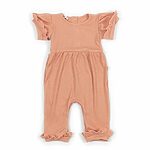 BAMBOOM Tuta a maniche corte - CORAL