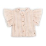 BAMBOOM Camicia bimba Lino Look - STRIPE PINK