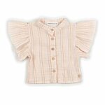 BAMBOOM Camicia bimba Lino Look - STRIPE PINK