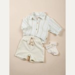 BAMBOOM Camicia bimbo - STRIPE WHITE/BLU - immagine 3