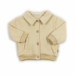 BAMBOOM Giacca bimbo squares - ALMOND CREAM