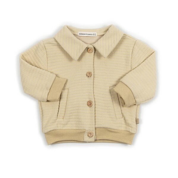 BAMBOOM Giacca bimbo squares - ALMOND CREAM - immagine 1