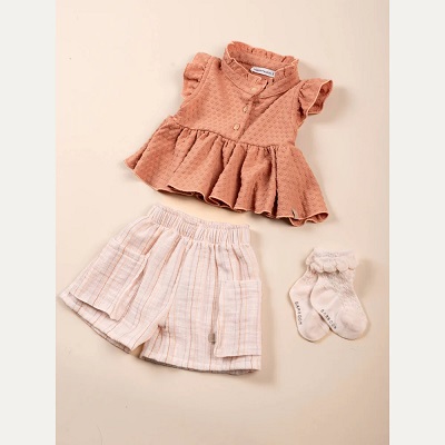 BAMBOOM SHORT BIMBA STRIPE PINK - immagine 3