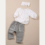 BAMBOOM Pants con tasche in Embroidery - BLU - immagine 3