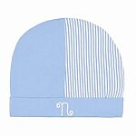 NANAN Cappello in Cotone Riga Azzurro tg 1