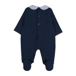 NANAN Tutina in Cotone Riga Blu - immagine 2
