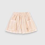 BAMBOOM Short bimba con tasche - STRIPE PINK