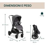 CHICCO Trio Bellagio Gran Comfort con First Seat Recline Black Satin  Lullaglide e Borsa  in OMAGGIO - immagine 2
