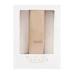 NANAN MUSSOLA ALLOVER LETTERING 80X80CM BEIGE