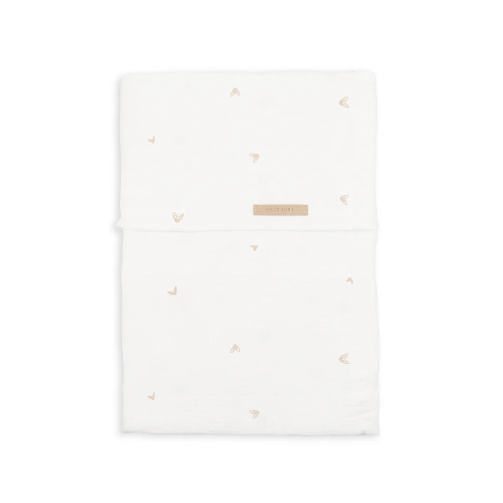 BAMBOOM Lenzuolino per culla - MINI HEARTS - immagine 1