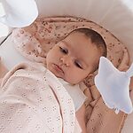 BAMBOOM Coperta traforata Knitted - Rosa - immagine 3