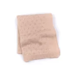 BAMBOOM Coperta traforata Knitted - Rosa