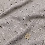 BAMBOOM Coperta traforata Knitted - Cammello - immagine 2