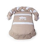 BEBEX Culla Evolutiva  MARILYN Bianca Completo di Tessile Mini e Large colore Sabbia+ Materasso Mini e Large + Asta e Velo - immagine 6