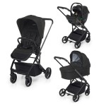 FOPPAPEDRETTI Trio Tic Toc Ebony con Seggiolino Auto Disk Infant I-Size + BORSA OMAGGIO
