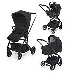 FOPPAPEDRETTI Trio Tic Toc Ebony con Seggiolino Auto Disk Infant I-Size + BORSA OMAGGIO