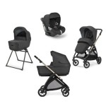 INGLESINA Trio System Electa Con Seggiolino Auto Darwin  Recline Upper 2025 Black + BORSA OMAGGIO