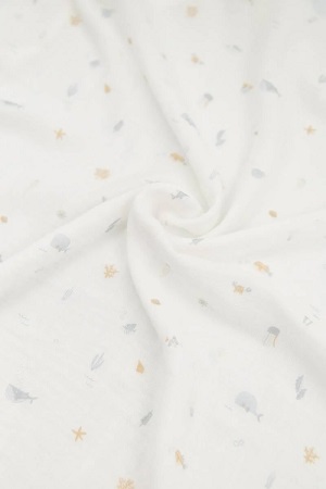 BAMBOOM Swaddle Print Sealife - immagine 1