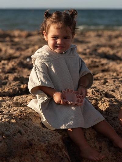 BAMBOOM Poncho Waffle - SEA BREEZE 0-2 anni - immagine 5