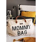 CHILDHOME MOMMY BAG OFF WHITE BLACK - immagine 3