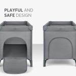 KIKKABOO Baby cot 1 level So Gifted Grey - immagine 4