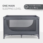 KIKKABOO Baby cot 1 level So Gifted Grey - immagine 5